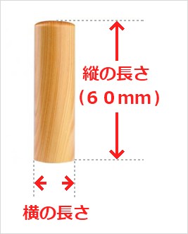 印鑑の縦の長さと横の長さ